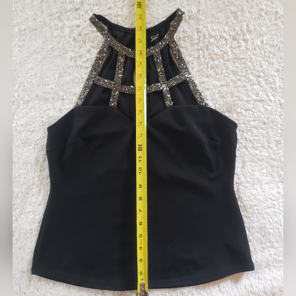 Windsor shirt with rhinstone